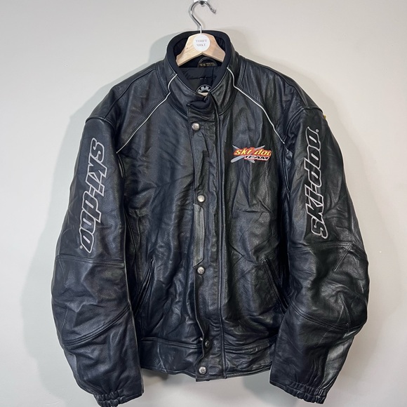 SkiDoo Jackets & Coats Vintage Ski Doo Leather Racing Jacket